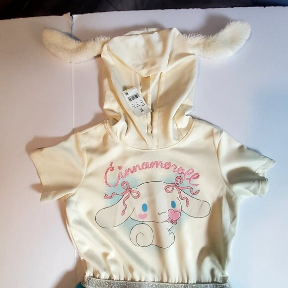 Cinnamoroll Hooded Dress With Ears Size XL By Hybrid Sanrio Egret Sparkle Skirt - Picture 7 of 9